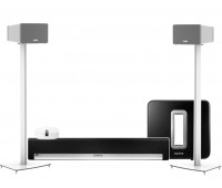 Sonos Home Theatre Pack with Sub & Play:3 on Stands